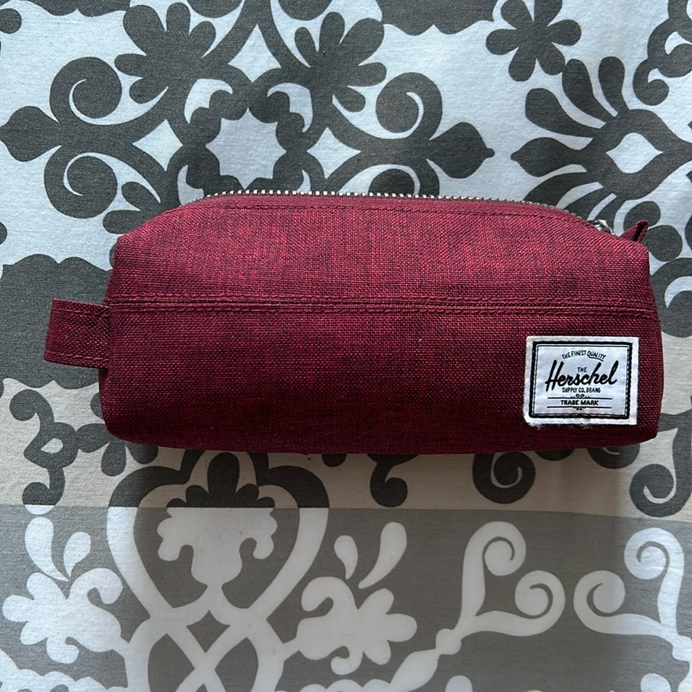 Herschel Supply Co little pencil case maroon